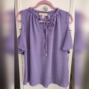 Michael Kors Cold Shoulder Shirt Size S